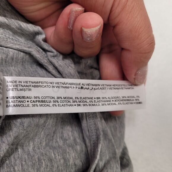 Core 10  Women Soft Cotton Open Back Tank Top Twisthole Back Gray Size 2X - Picture 7 of 10